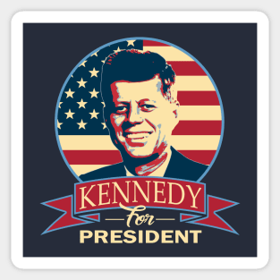 John F Kennedy For President Sticker